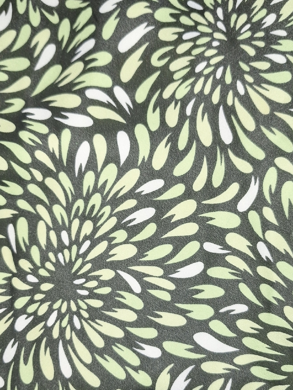 WORTHINGTON Light Green/Pink Floral Petite Skirt with Black Trim - Picture 5 of 13